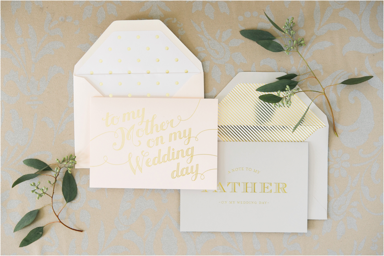 Parent thank you cards for wedding day