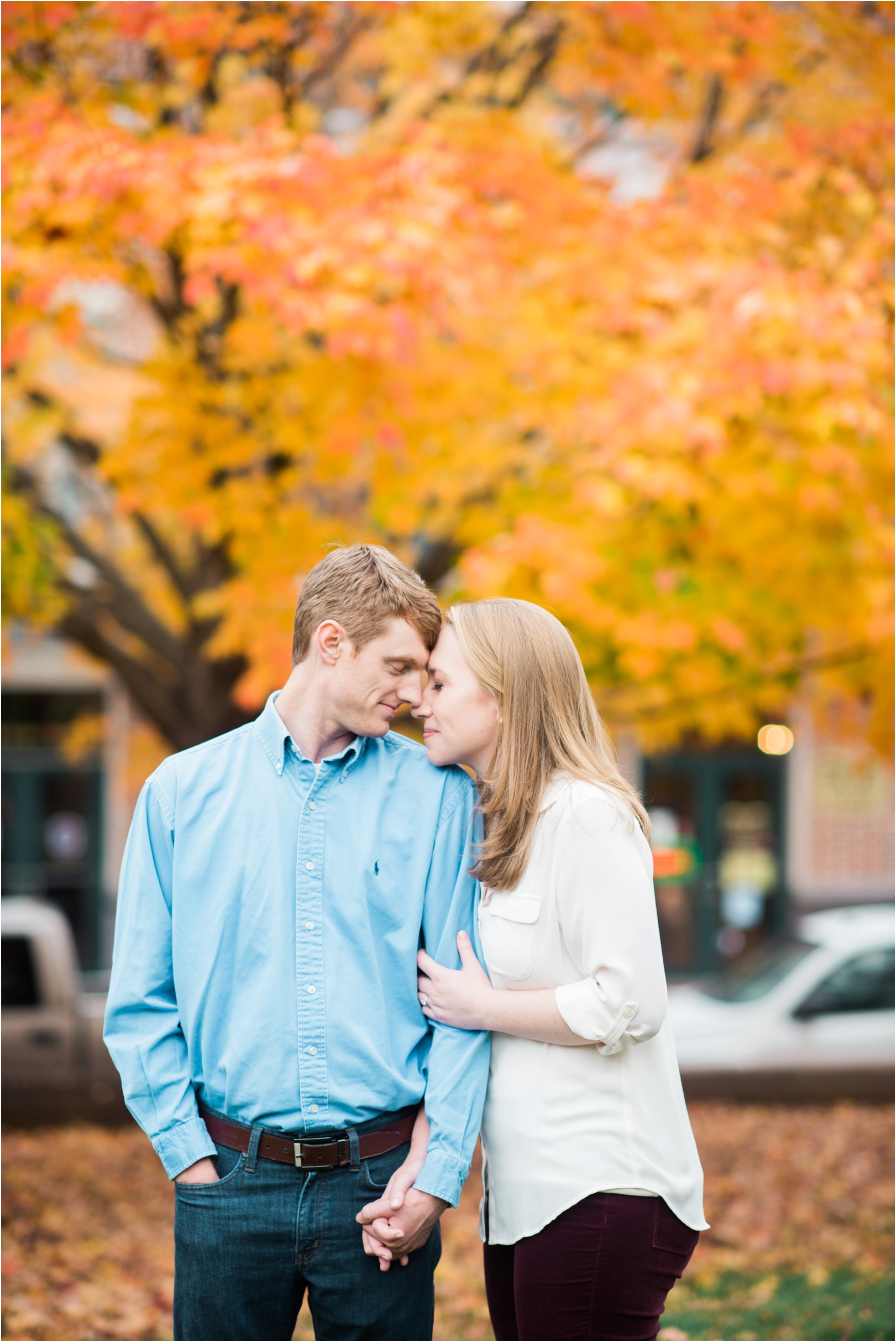 Autumn engagement session downtown Annapolis Fall