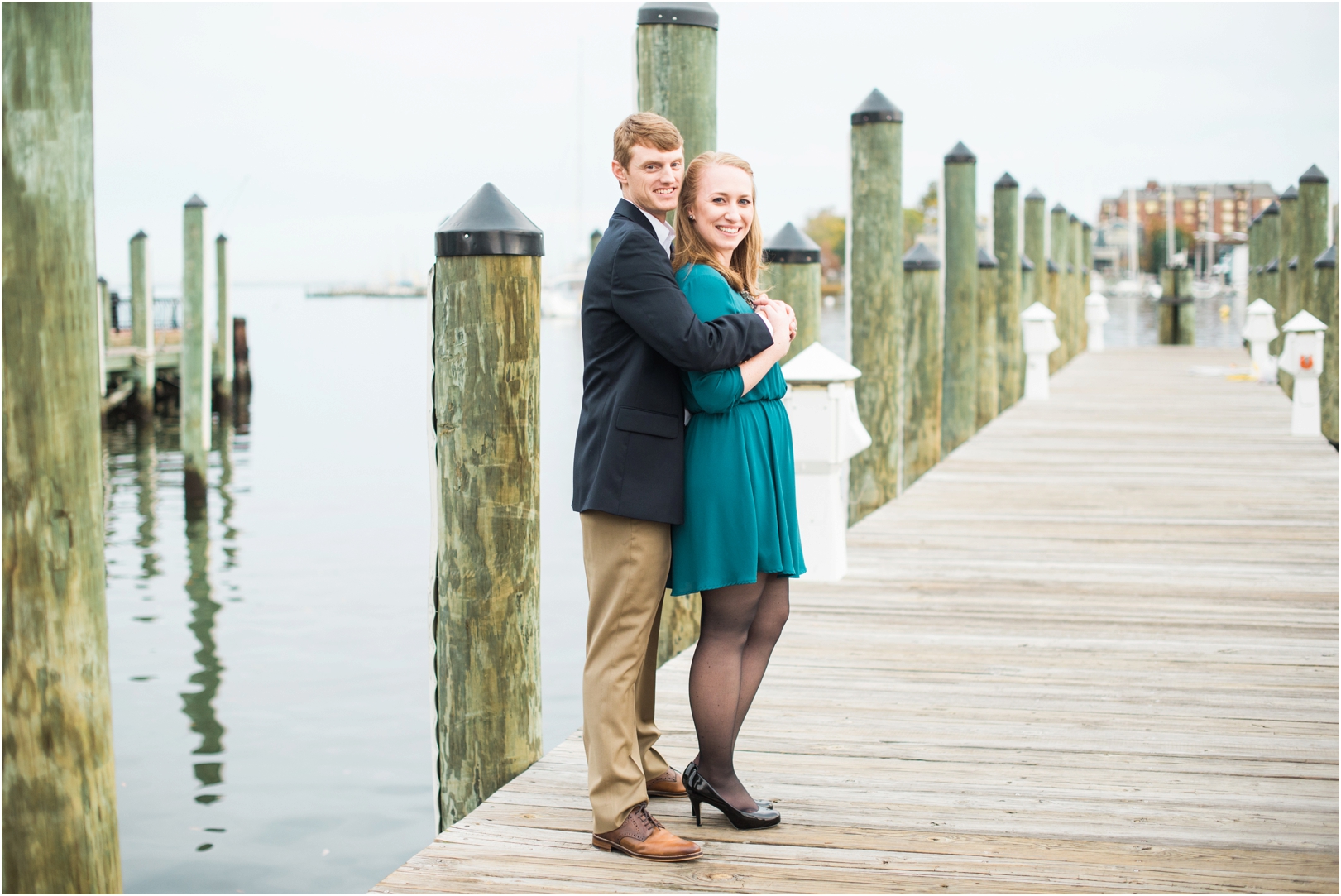 Downtown Annapolis Docks engagement session on the water 