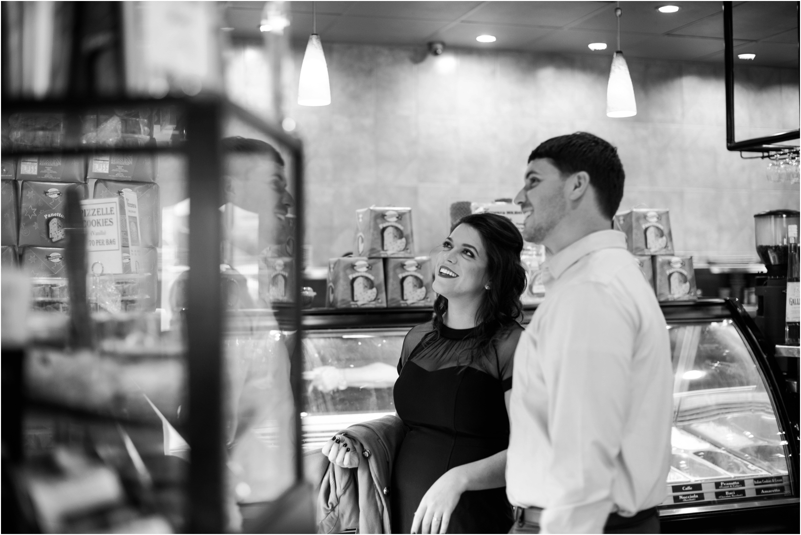 vaccaros cafe baltimore engagement session