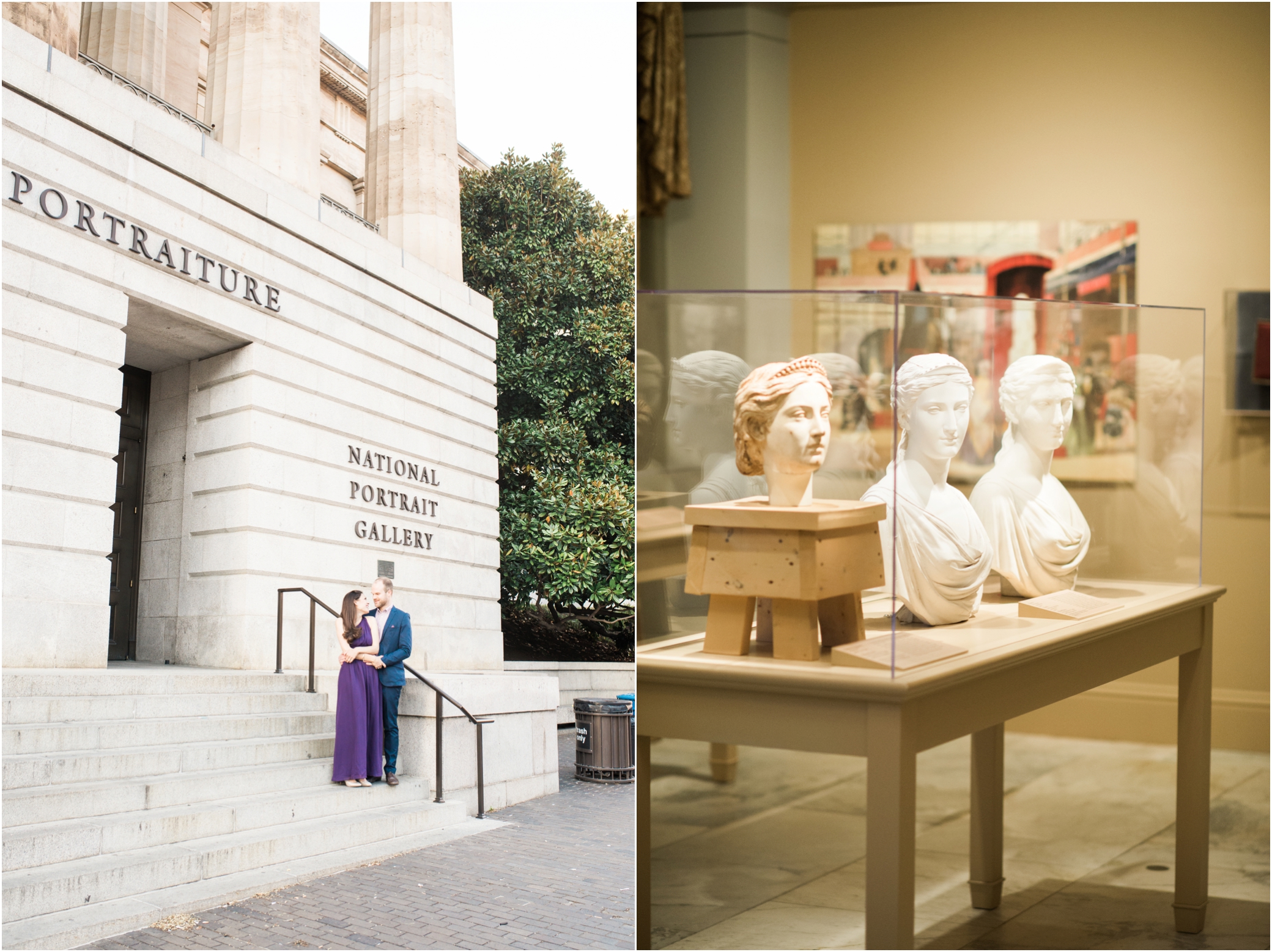 National portrait gallery engagement session by Joy Michelle Photography 