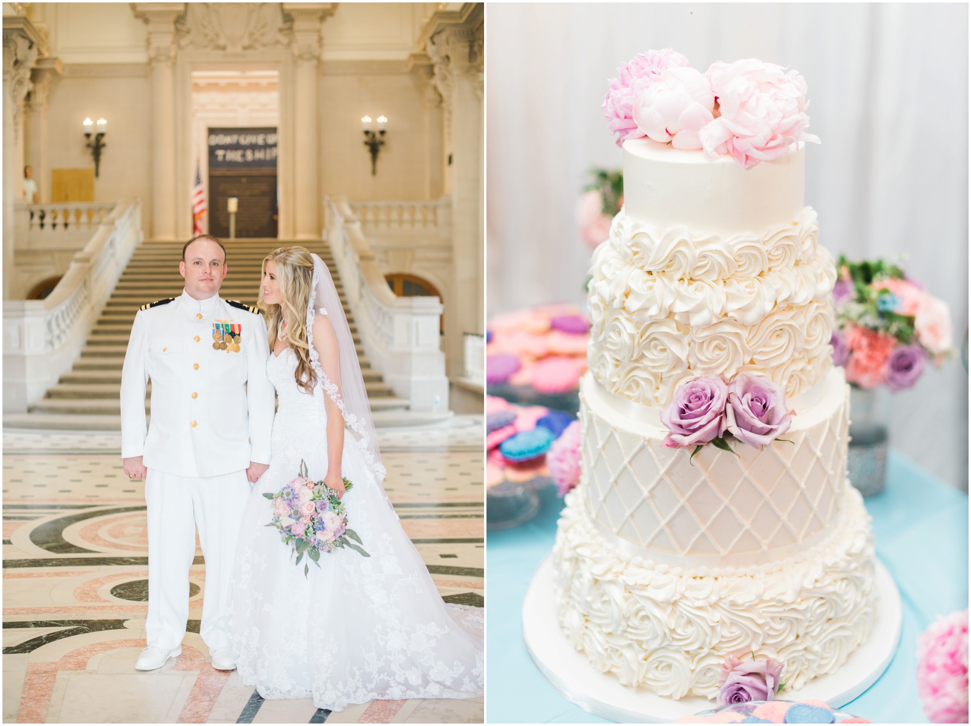 Annapolis Naval Academy Chapel Wedding cake by Cakes by Rachael 