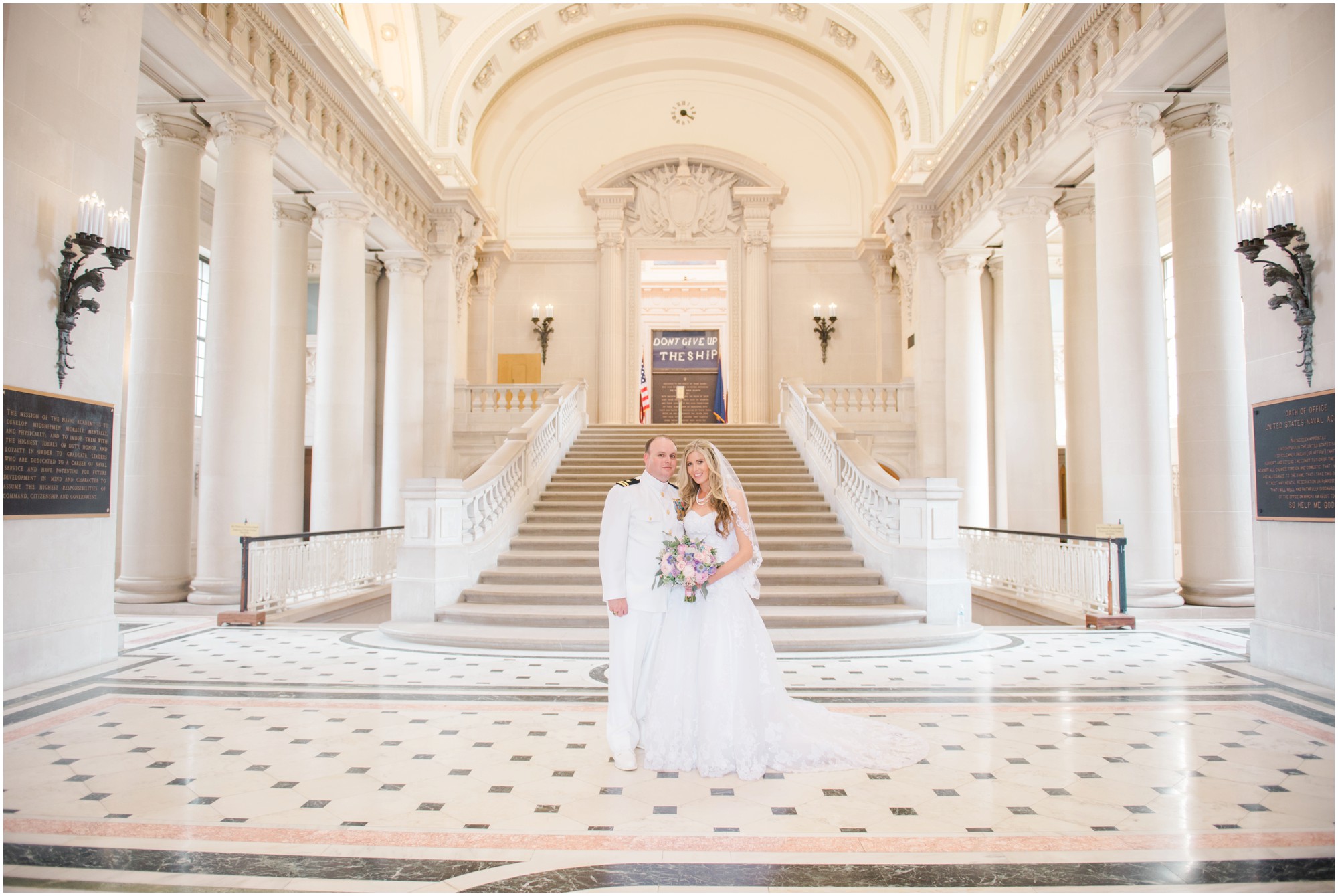 annapolis navy wedding Bancroft hall pictures 