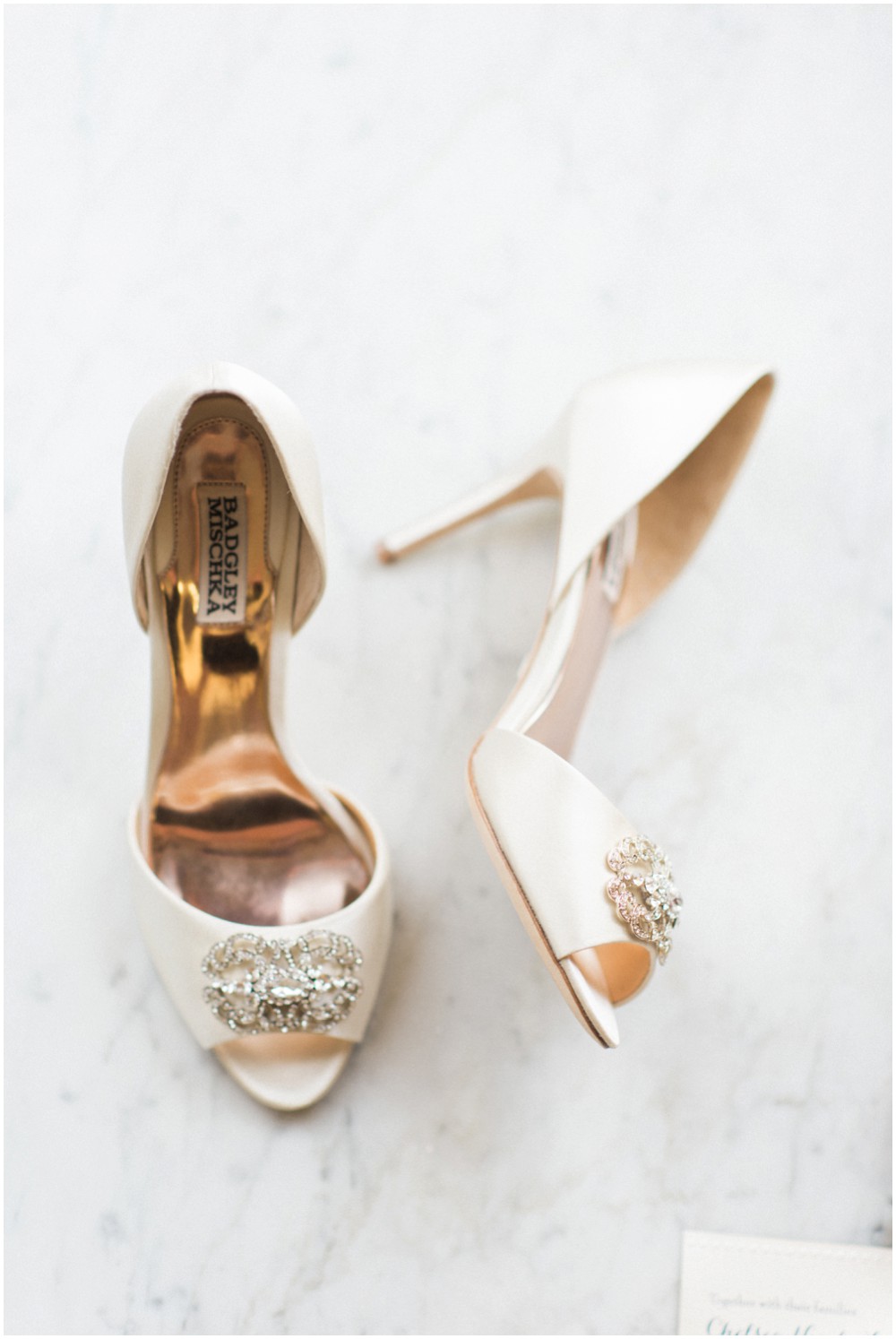 badgley mischka bridal shoe