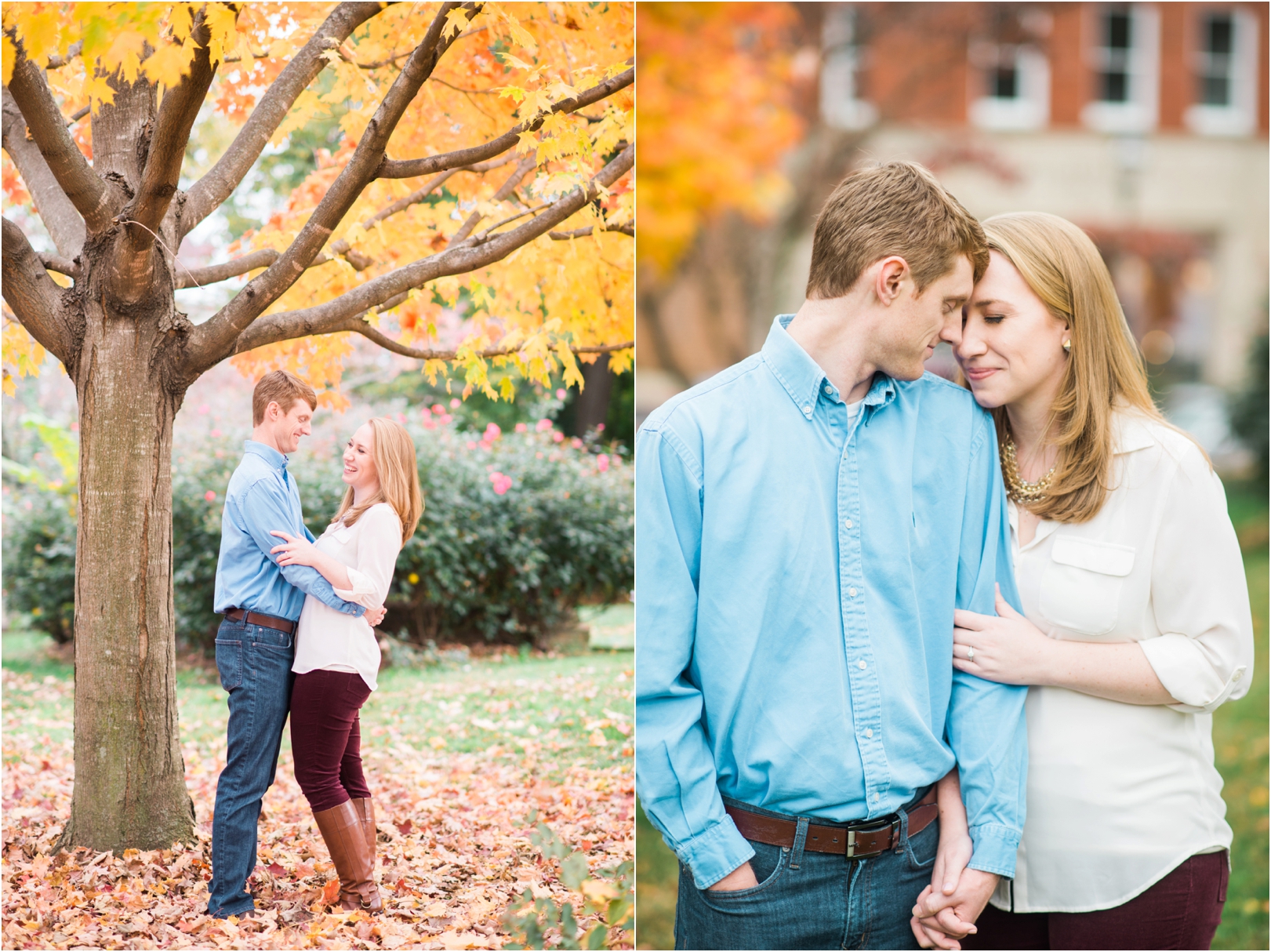 Autumn engagement session downtown Annapolis in the Fall