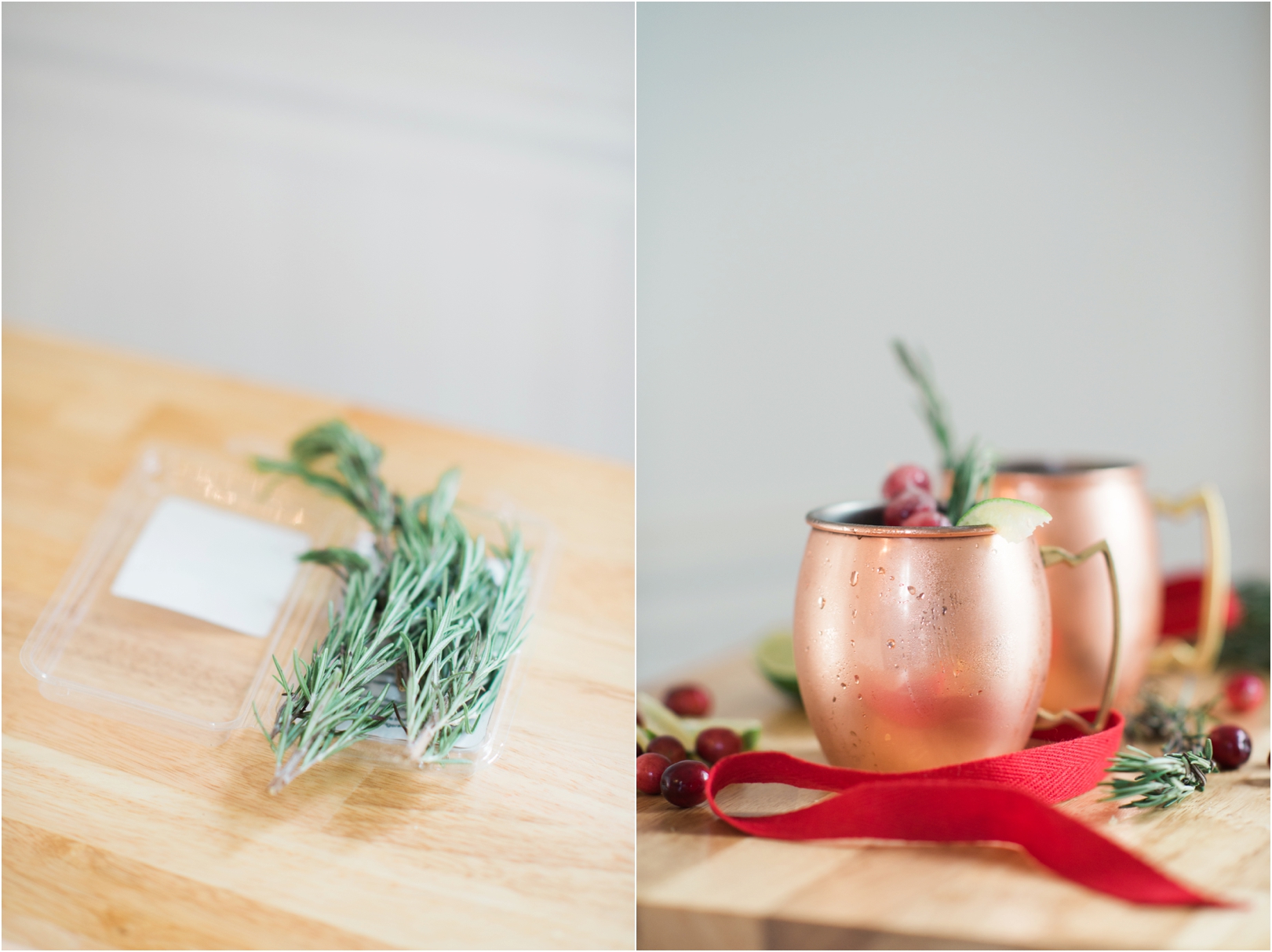 Holiday Moscow Mule Recipe in Copper Mug 