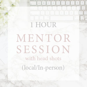 mentor session with head shots
