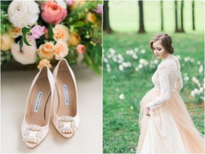 manolo blahnik blush wedding shoes