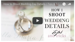 How to shoot wedding day detail photos