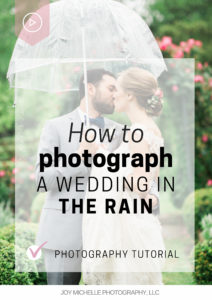 How to photograph a wedding in the rain