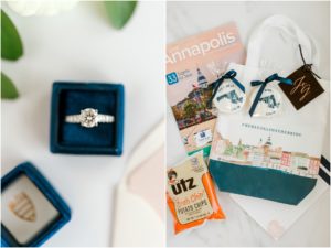 Maryland themed wedding welcome bag