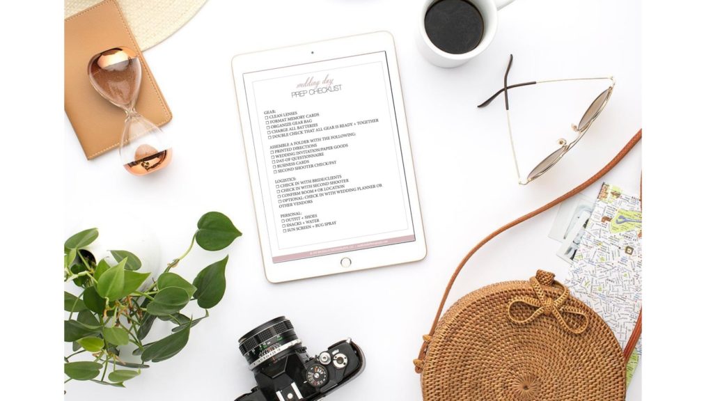 Wedding day prep check list download by Joy Michelle Photography, wedding photographer educator 