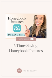 honeybook time saving features
