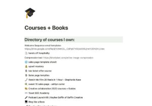 How I use notion to organize my books and courses